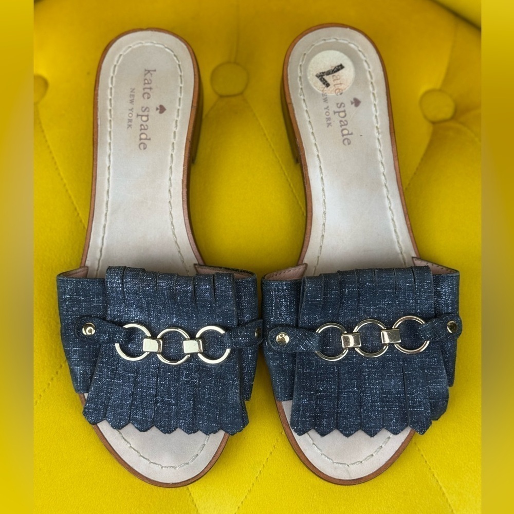 Kate Spade Blue Sandals with Classic Design